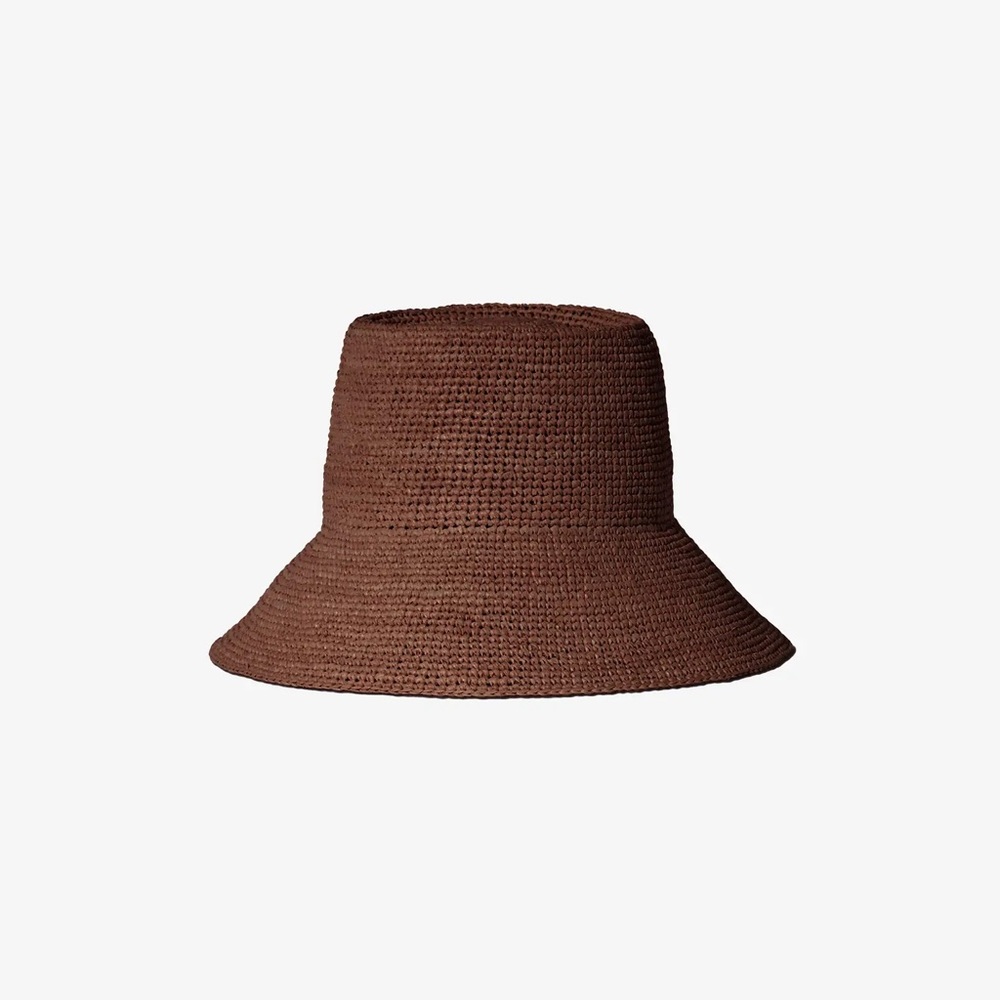 Janessa Leone FELIX BUCKET Hat in Dark Earth Brown